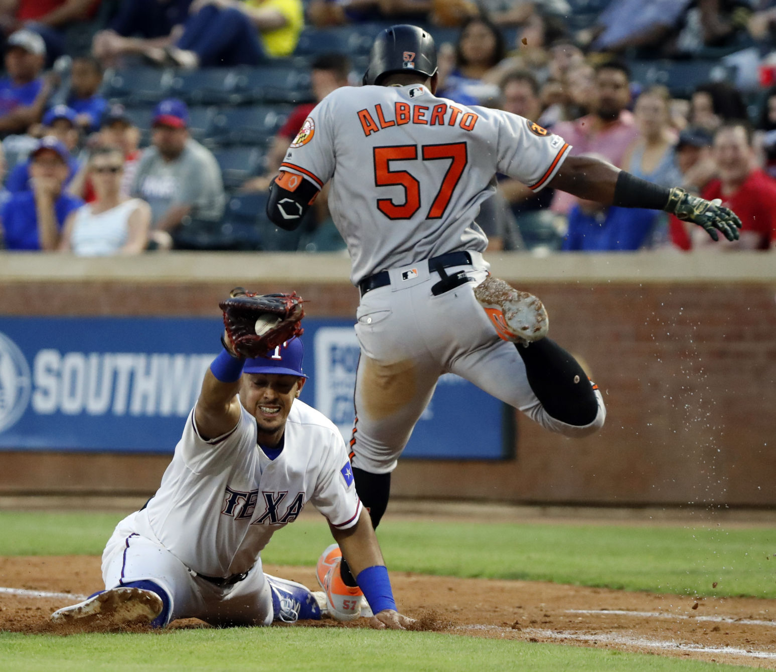 APTOPIX Orioles Rangers Baseball